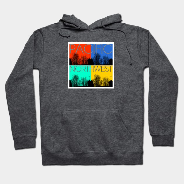 Pacific Northwest Color Grid Hoodie by TheDaintyTaurus